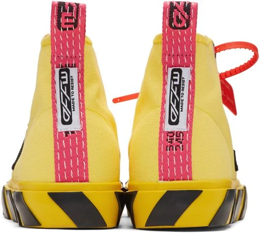 商品Off-White|Yellow & Black Arrows Mid-Top Sneakers,价格¥2853,第4张图片详细描述