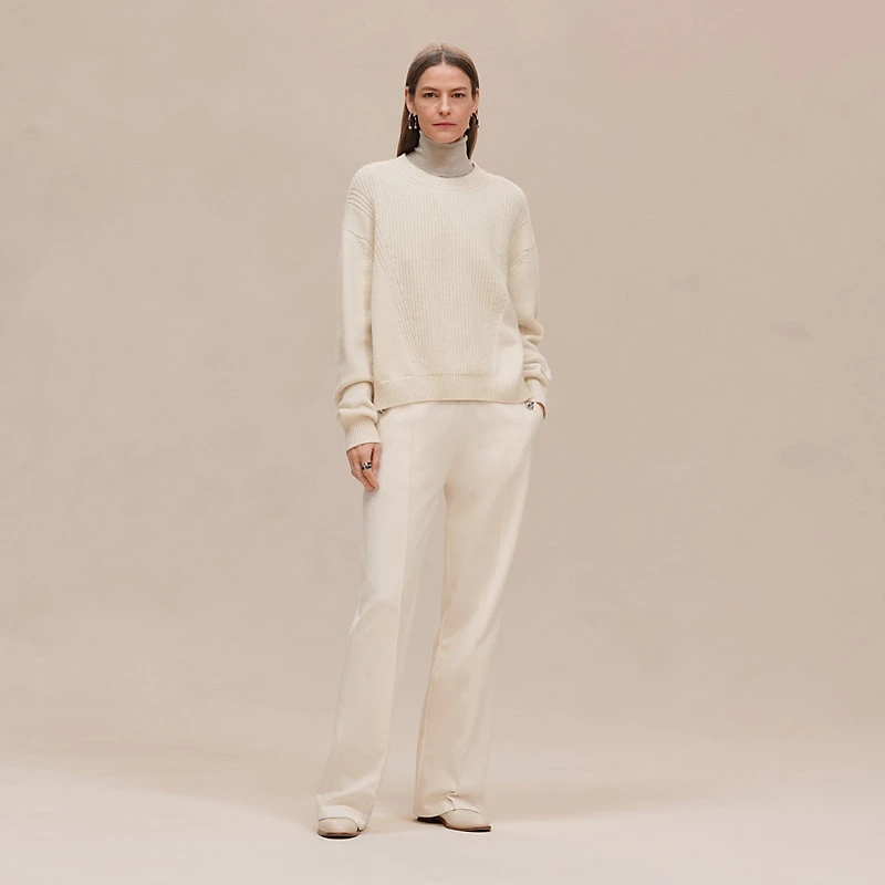 商品Hermes|Hermes/爱马仕 女士白色羊绒毛衣,价格¥15708,第4张图片详细描述