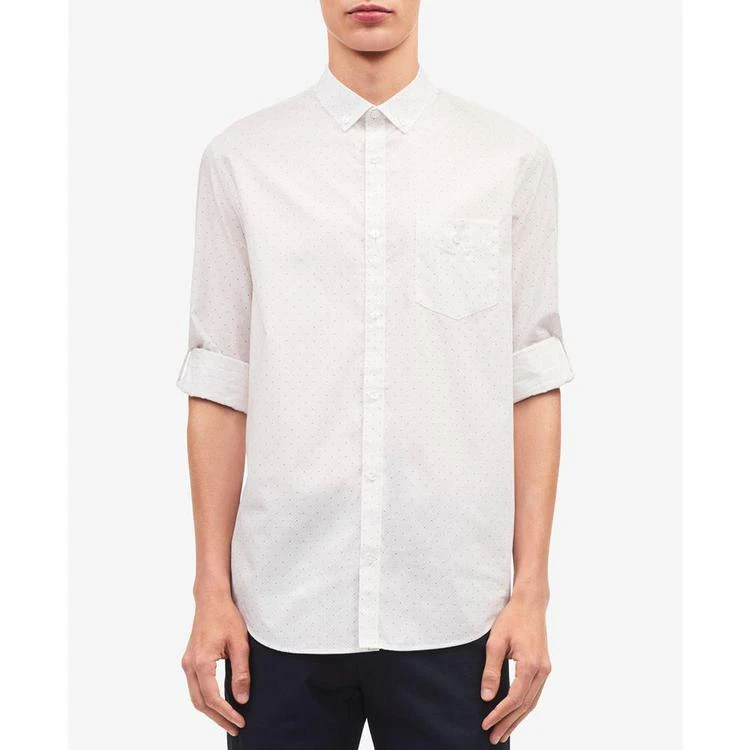 商品Calvin Klein|Men's Dot-Print Shirt,价格¥141,第3张图片详细描述