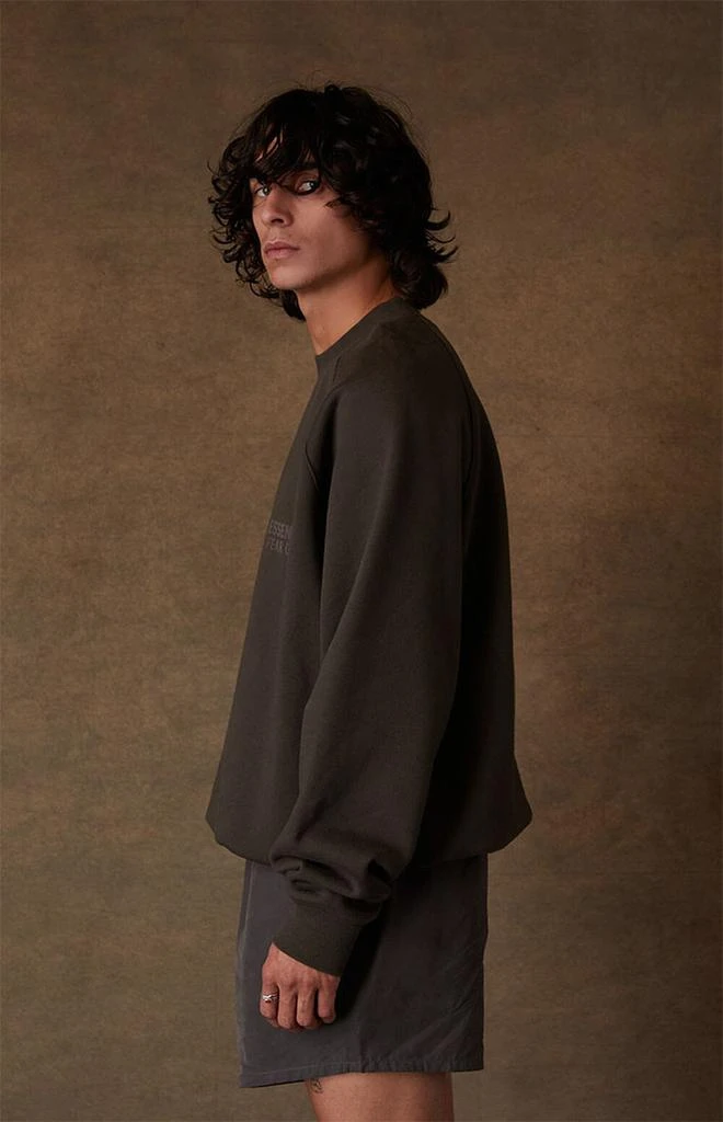 商品Essentials|Off Black Crew Neck Sweatshirt,价格¥738,第3张图片详细描述