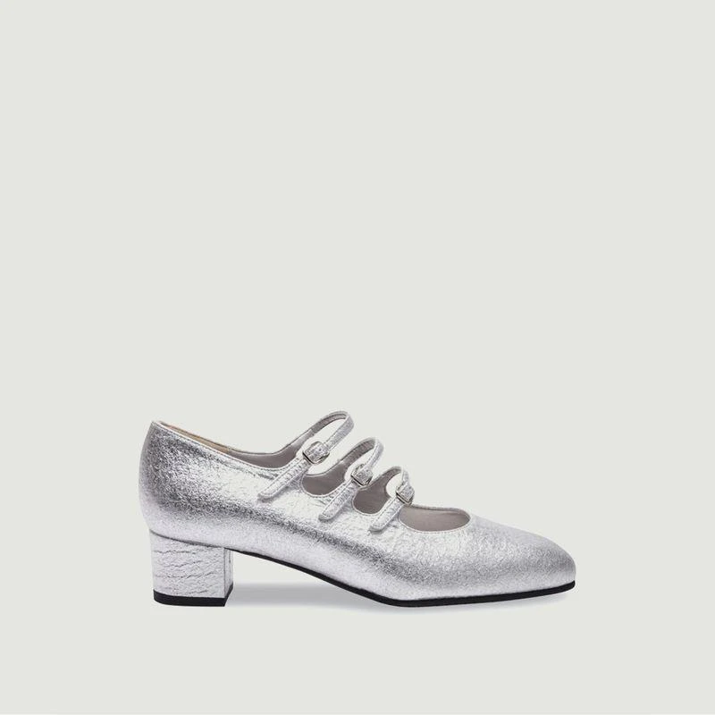 商品Carel|Kina Pinatex shoe Silver Carel,价格¥3121,第1张图片