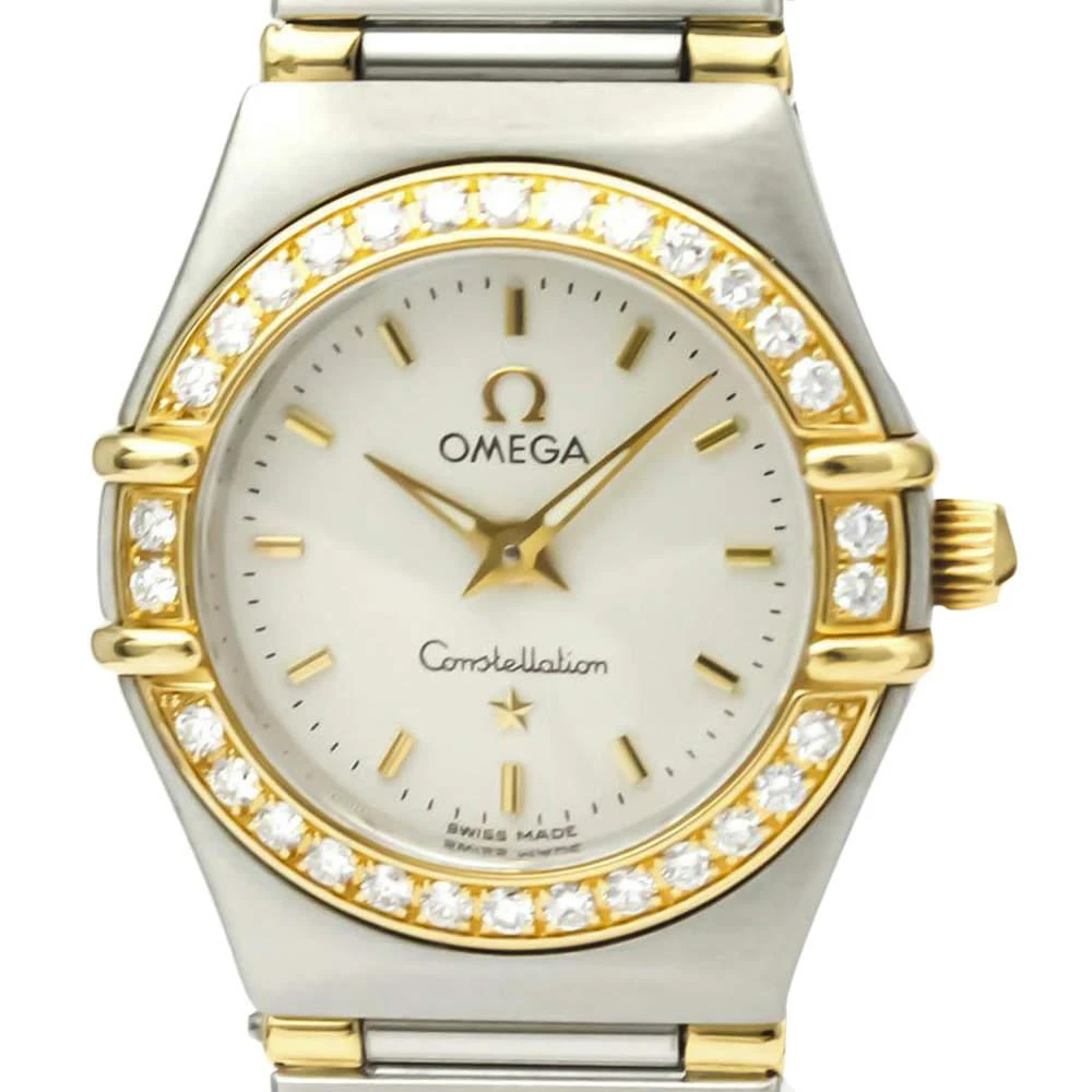 商品[二手商品] Omega|Omega Silver Diamonds 18k Yellow Gold And Stainless Steel Constellation 1367.30 Women's Wristwatch 22 MM,价格¥12806,第2张图片详细描述