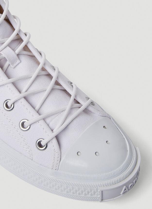 商品Acne Studios|Canvas High Top Sneakers in White,价格¥2584,第7张图片详细描述