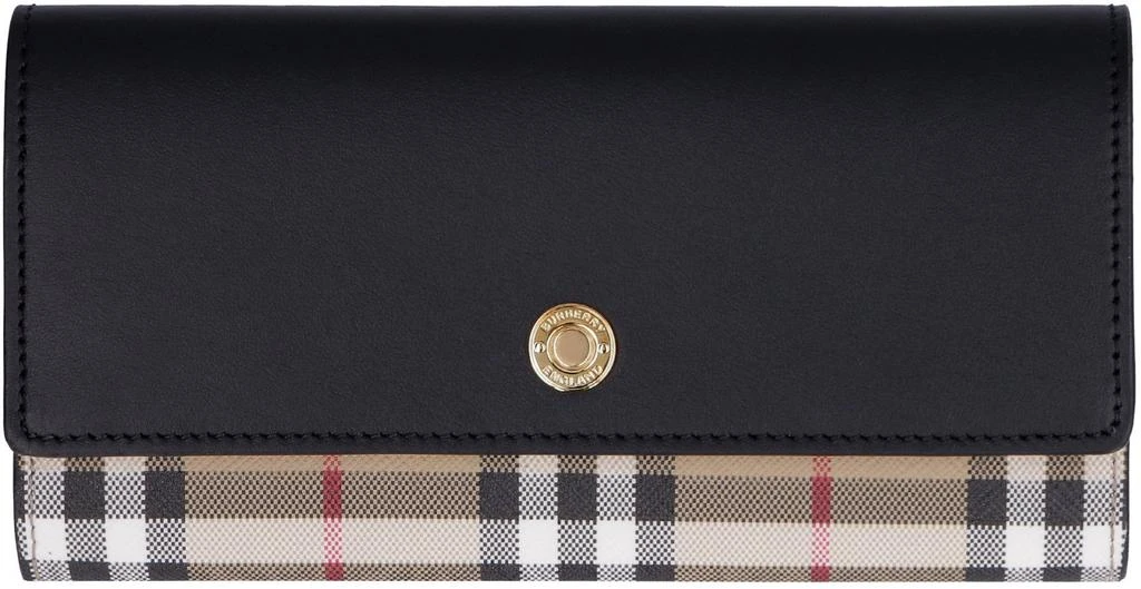 商品Burberry|Burberry Vintage Check Pattern Continental Wallet,价格¥3669,第1张图片