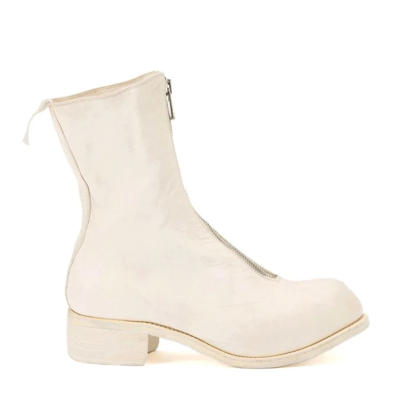 商品[国内直发] guidi|GUIDI 白色女士踝靴 PL2-SHFGCV-CO00T-WHITE,价格¥9817,第1张图片