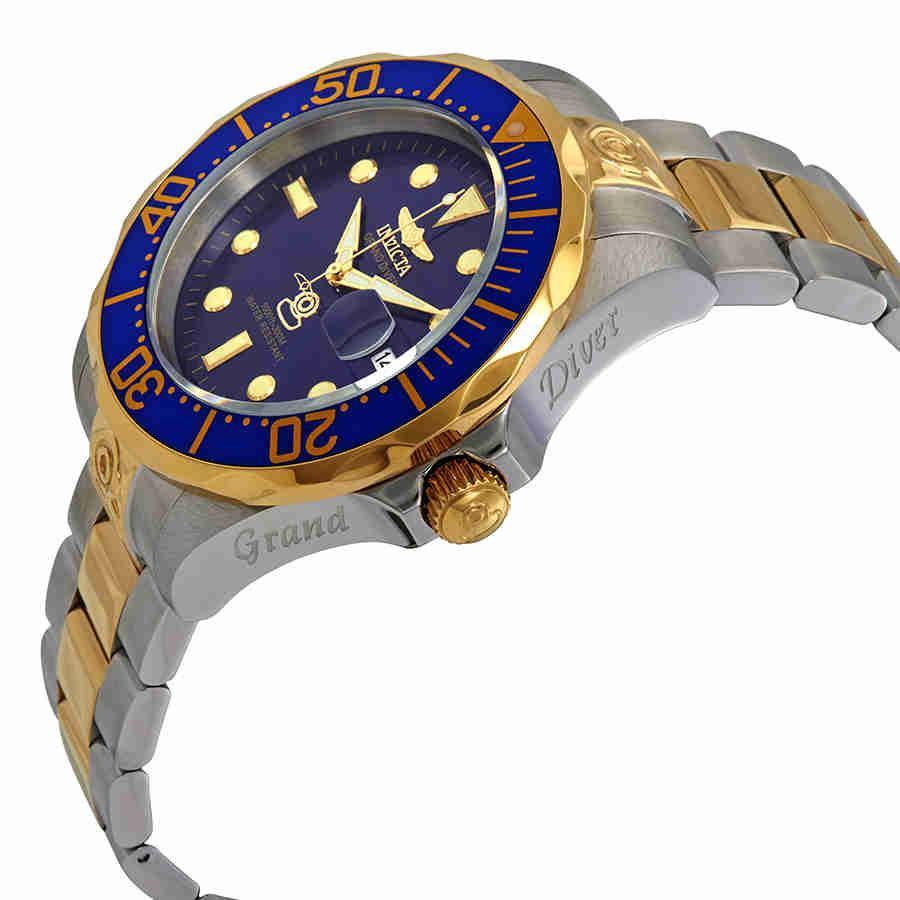 商品Invicta|Invicta Pro Diver Grand Diver Automatic Blue Dial Mens Watch 3049,价格¥758,第4张图片详细描述
