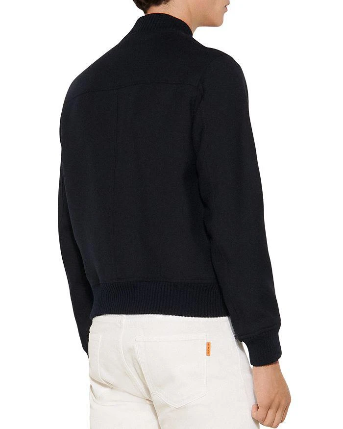 商品Sandro|Teddy Slim Fit Bomber Jacket,价格¥4415,第4张图片详细描述