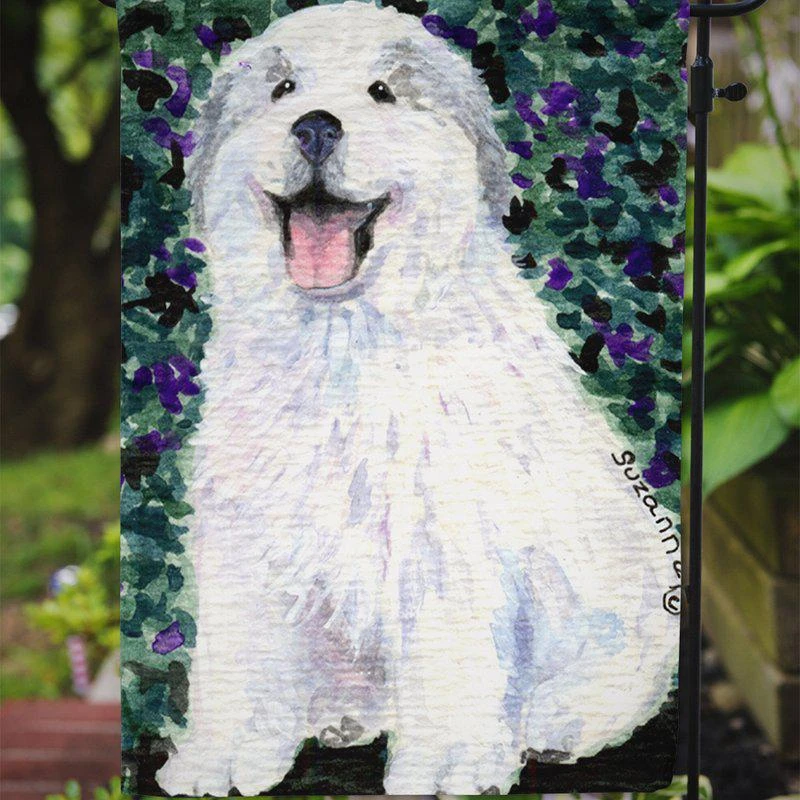 商品Caroline's Treasures|Great Pyrenees Garden Flag 2-Sided 2-Ply,价格¥137,第2张图片详细描述