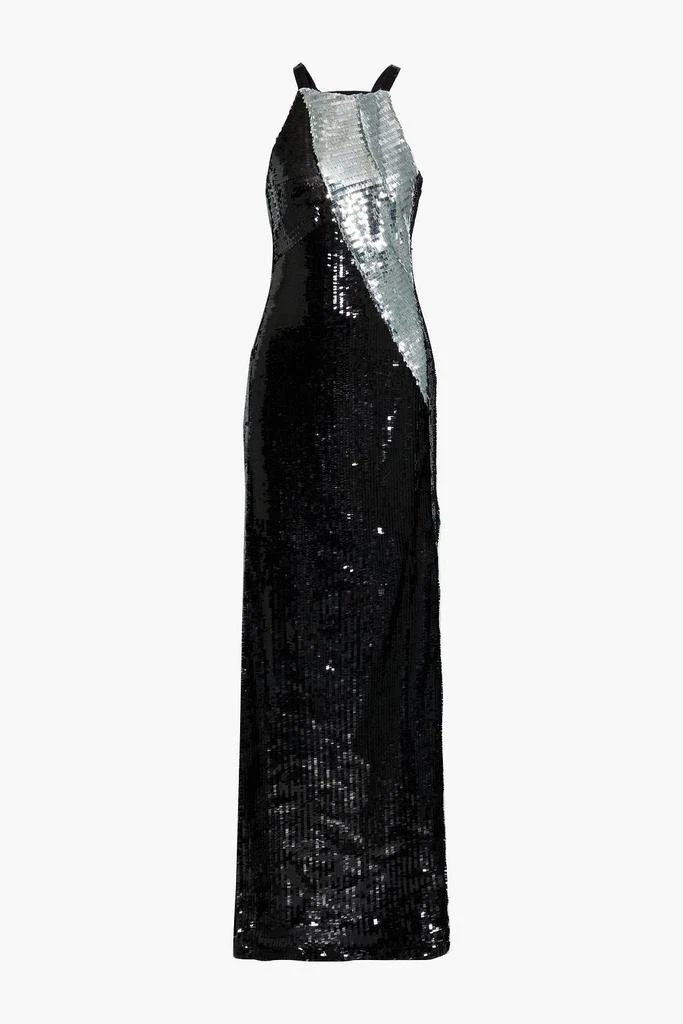 商品ROLAND MOURET|Castelli draped two-tone sequined tulle gown,价格¥5115,第1张图片