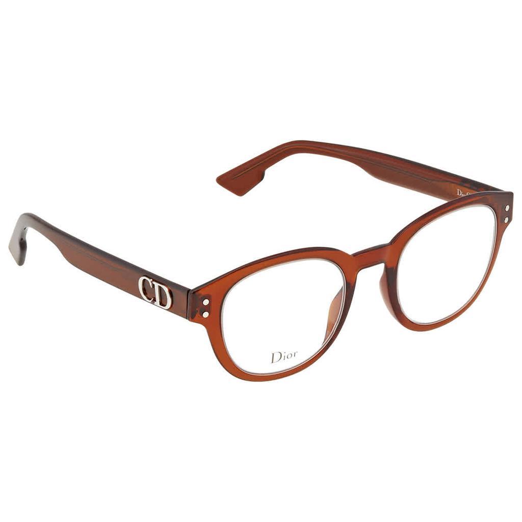 商品Dior|Brown Round Eyeglasses DIORCD2,价格¥740,第1张图片