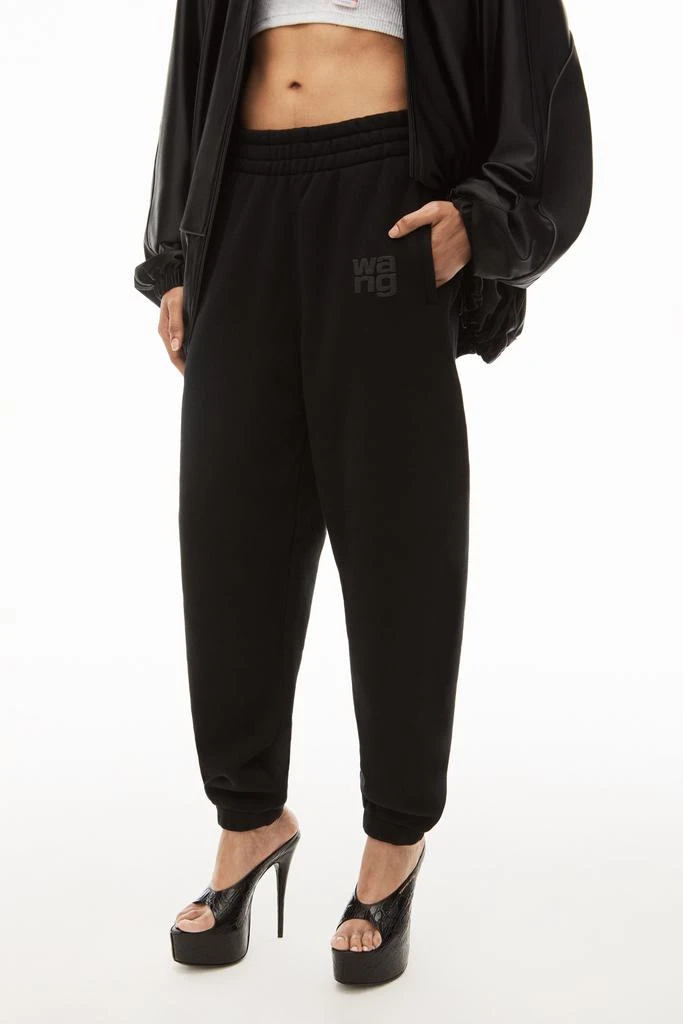 商品Alexander Wang|PUFF LOGO SWEATPANT IN STRUCTURED TERRY,价格¥2228,第4张图片详细描述