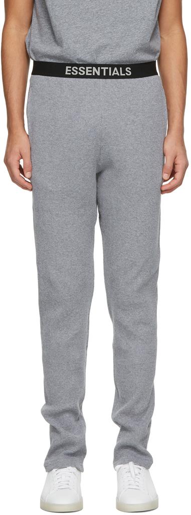 Grey Thermal Lounge Pants商品第1张图片规格展示