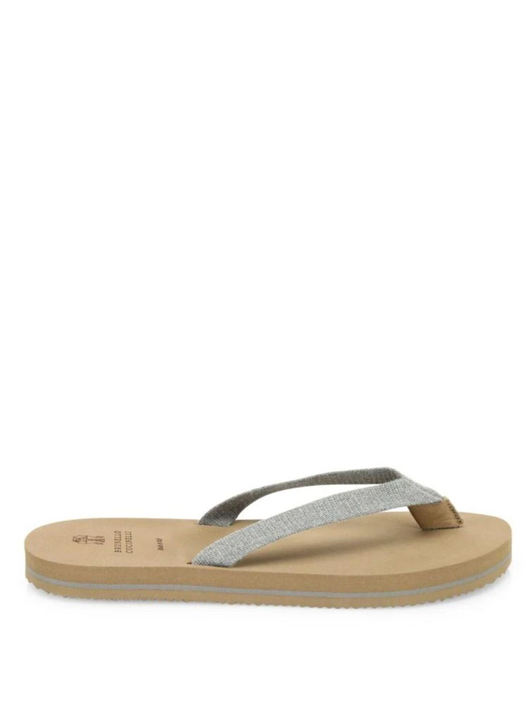 商品Brunello Cucinelli|Calf Leather Flip Flops,价格¥1328,第5张图片详细描述