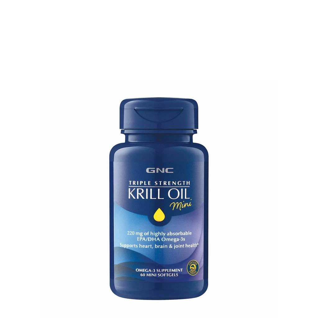 商品GNC|三倍强效磷虾油迷你软胶囊 - 60粒,价格¥225,第1张图片