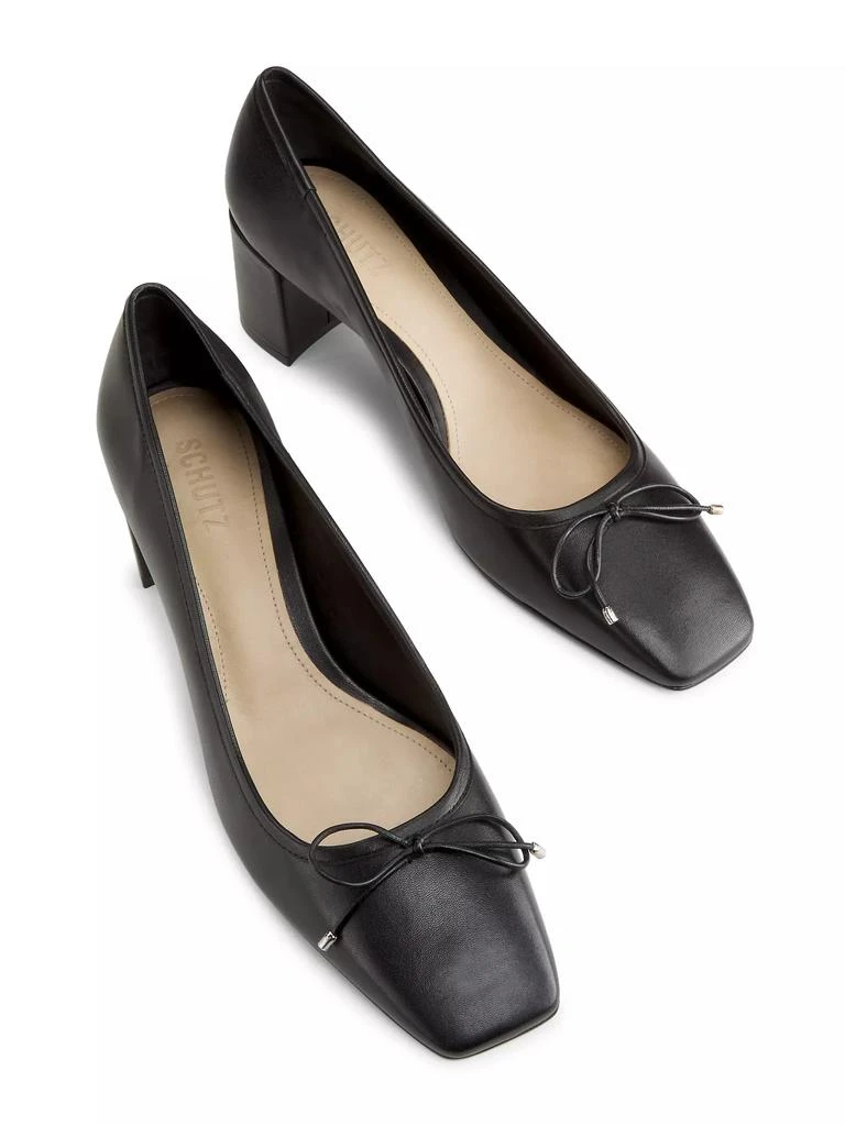 商品Schutz|Arissa 65MM Leather Pumps,价格¥480,第4张图片详细描述