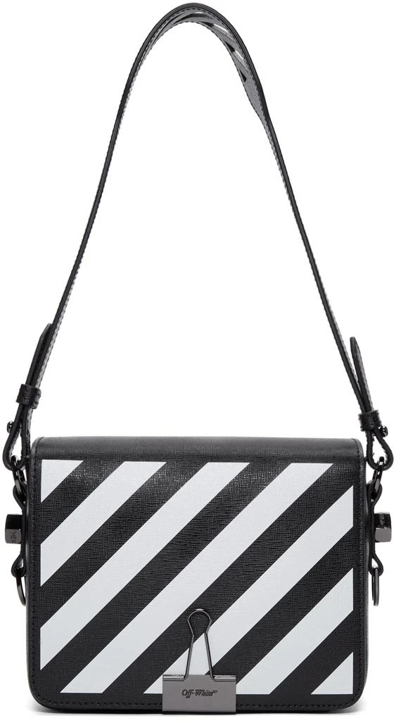 商品Off-White|Black Diagonal Flap Bag,价格¥4504,第1张图片