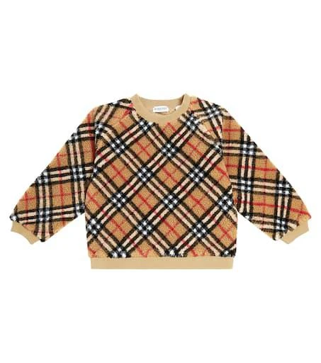 商品Burberry|Burberry Check抓绒运动衫,价格¥2465,第1张图片