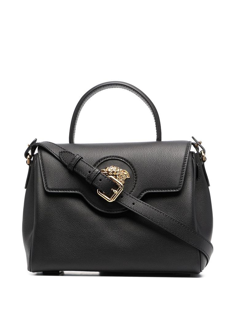 Versace Women's  Black Leather Handbag商品第4张图片规格展示