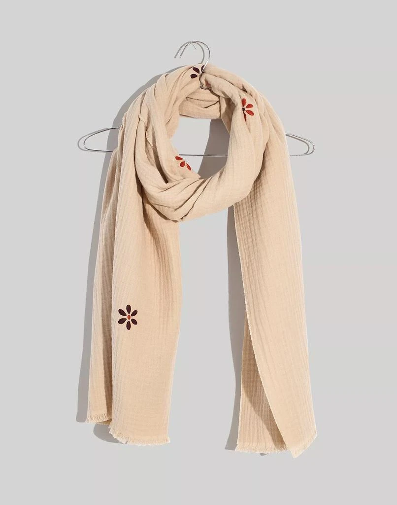 商品Madewell|Embroidered Lightspun Scarf,价格¥239,第1张图片