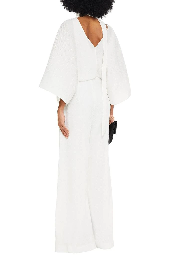 商品ROLAND MOURET|Barnim plissé crepe de chine wide-leg jumpsuit,价格¥7522,第3张图片详细描述