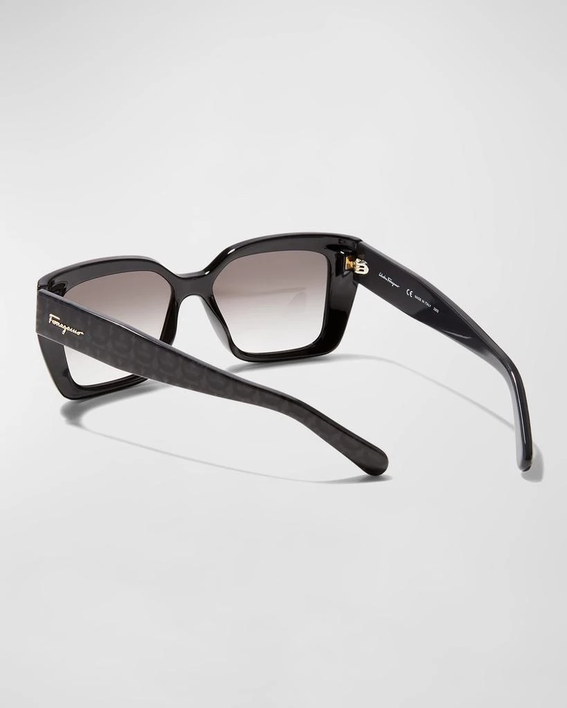 商品Salvatore Ferragamo|Rectangle Gancio Injection Plastic Sunglasses,价格¥1940,第2张图片详细描述