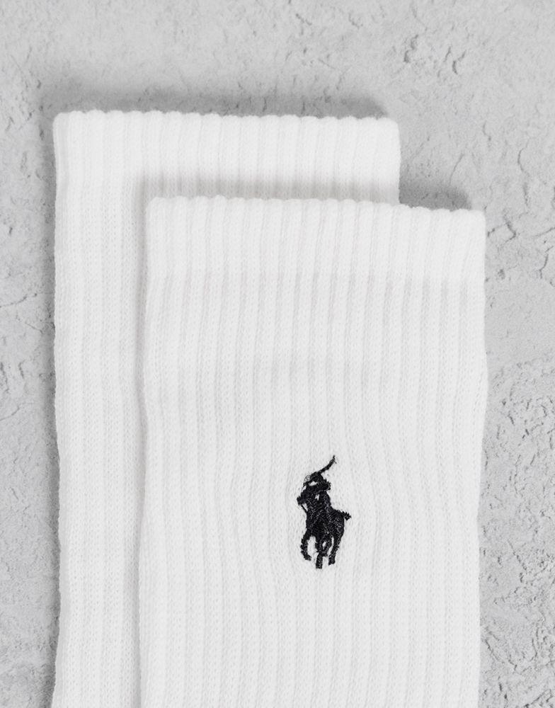 商品Ralph Lauren|Polo Ralph Lauren 3 pack sport socks in white,价格¥184,第6张图片详细描述
