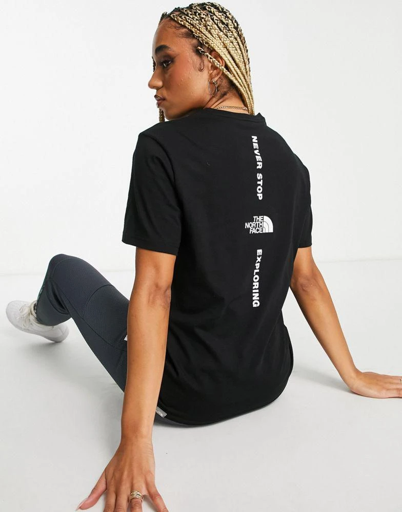 商品The North Face|The North Face Vertical logo boyfriend fit t-shirt in black Exclusive at ASOS,价格¥223,第1张图片