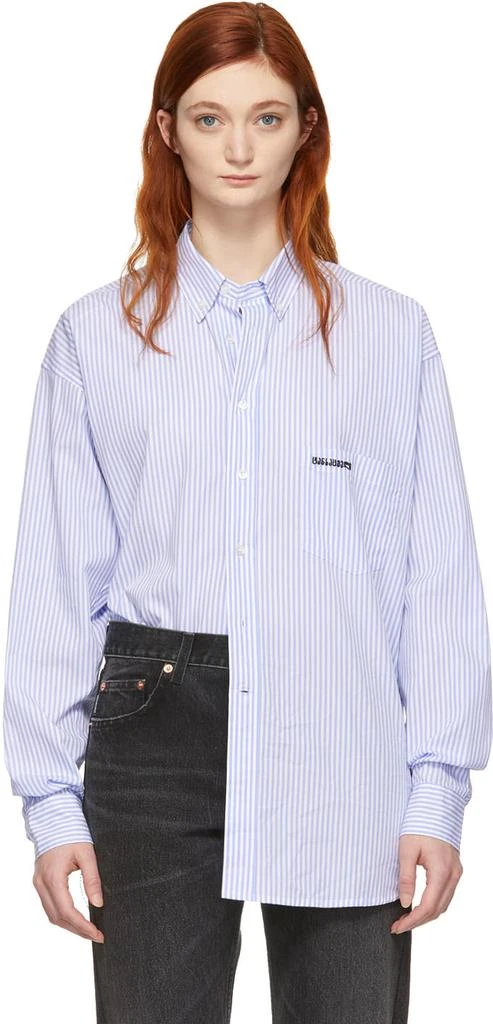商品Vetements|White & Blue Stripe Metal Ring Shirt,价格¥2081,第1张图片
