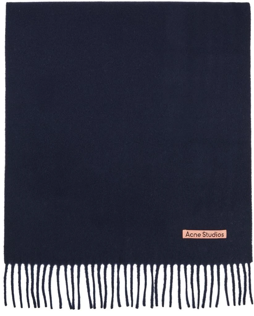 商品Acne Studios|Navy Wool Scarf,价格¥1034,第1张图片