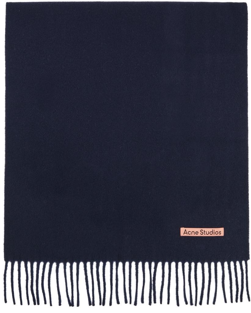 商品Acne Studios|Navy Wool Scarf,价格¥831,第1张图片
