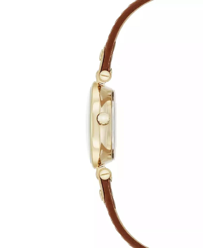 商品Anne Klein|棕色皮质表带时装表,价格¥416,第2张图片详细描述