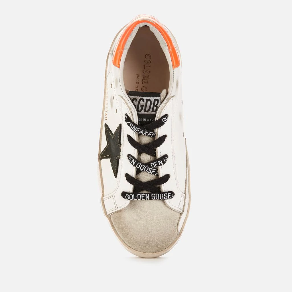 商品Golden Goose|Golden Goose Kids' Superstar Trainers - White/Army Green/Orange,价格¥966,第3张图片详细描述