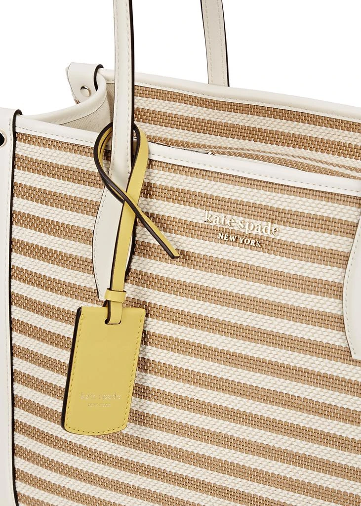 商品Kate Spade|Market medium striped canvas tote,价格¥1695,第3张图片详细描述