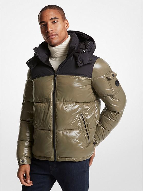 Roseville Quilted Ciré Nylon Puffer Jacket商品第1张图片规格展示