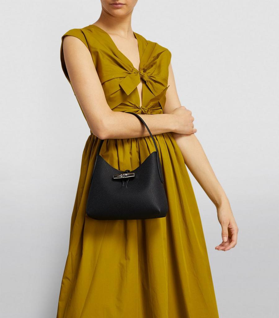 商品Longchamp|Leather Roseau Shoulder Bag,价格¥2101,第4张图片详细描述