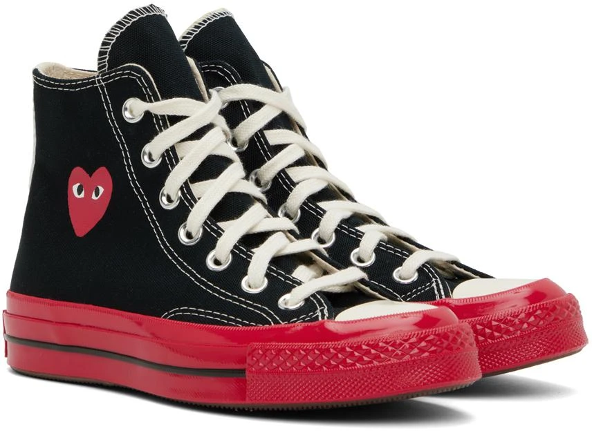 商品Comme des Garcons|Black & Red Converse Edition PLAY Chuck 70 High-Top Sneakers,价格¥1107,第4张图片详细描述