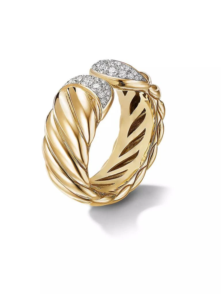 商品David Yurman|Sculpted Cable Ring in 18K Yellow Gold,价格¥38210,第3张图片详细描述