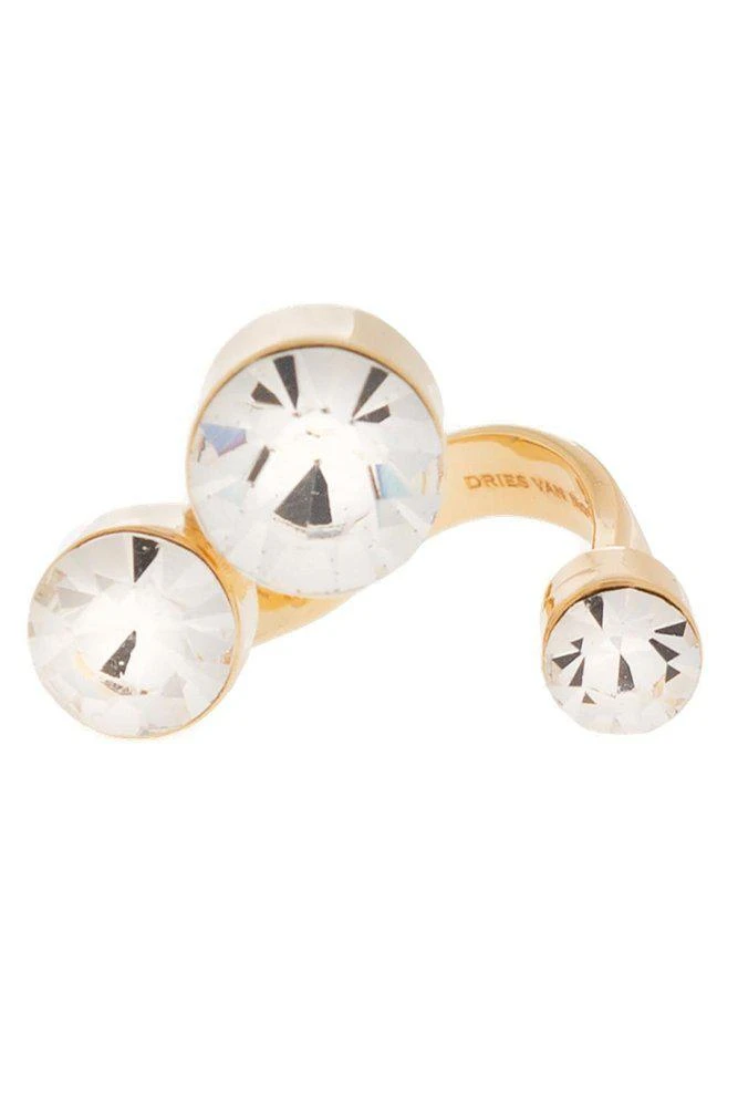 商品Dries Van Noten|Dries Van Noten Crystal Embellished Ring,价格¥867,第1张图片