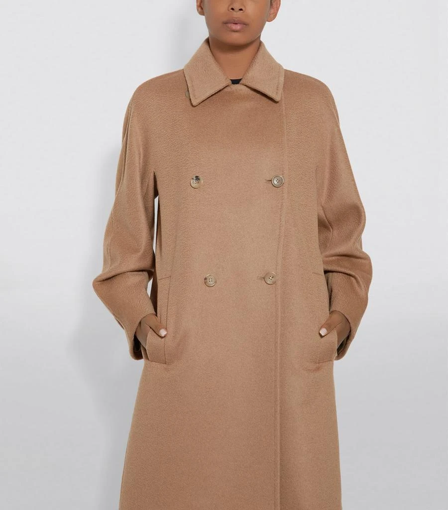 商品Max Mara|Camel Double-Breasted Coat,价格¥16066,第3张图片详细描述