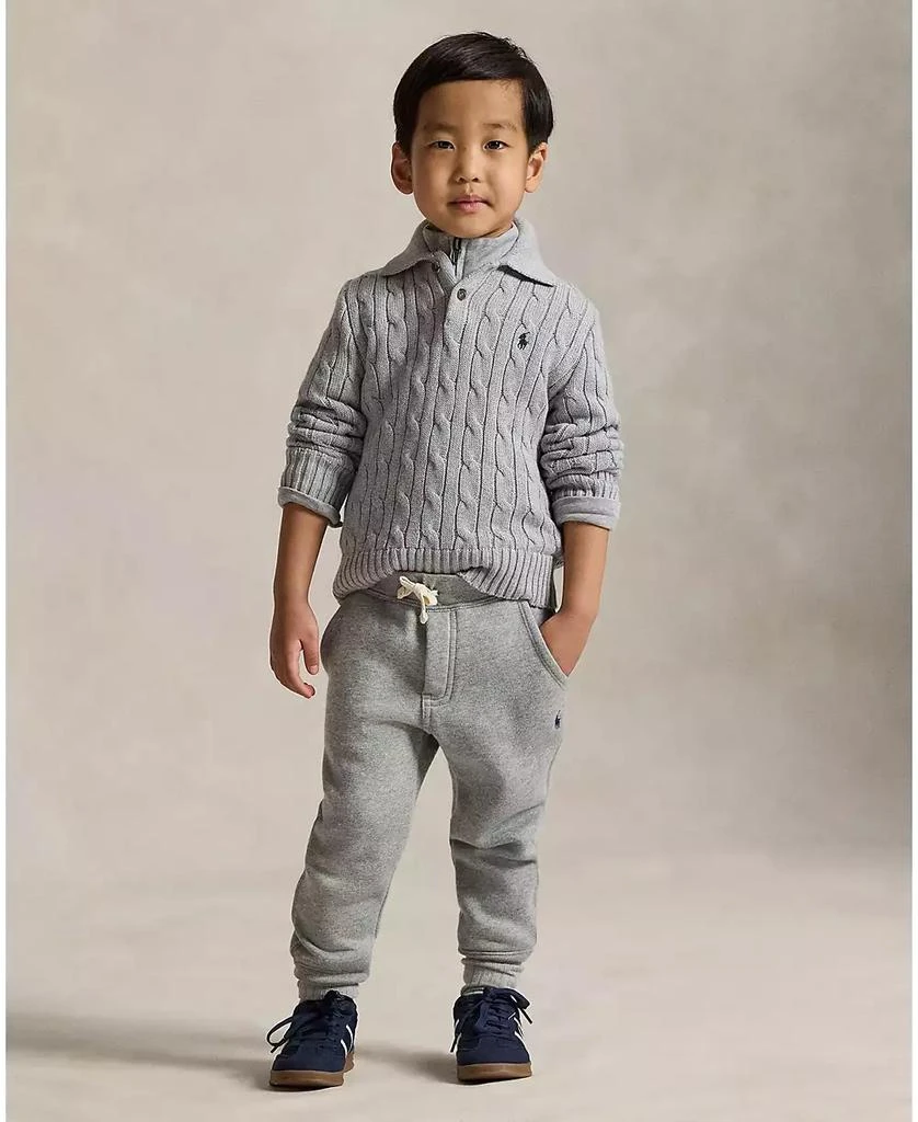 商品Ralph Lauren|Toddler and Little Boys 2-7 Cable-Knit Cotton Polo Sweater,价格¥512,第4张图片详细描述