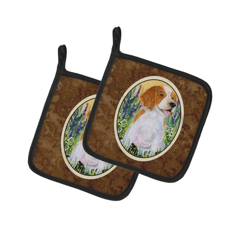 商品Caroline's Treasures|Welsh Springer Spaniel Pair of Pot Holders,价格¥172,第1张图片