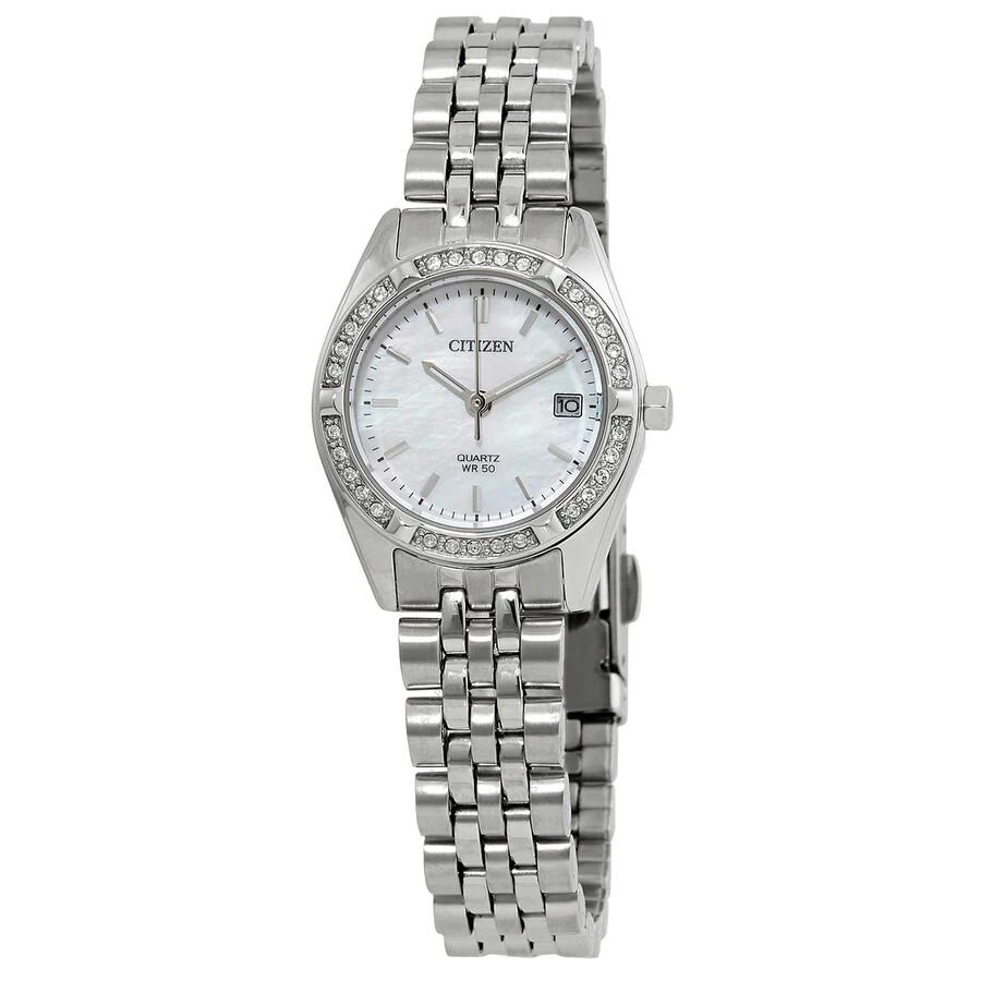商品Citizen|Quartz Crystal Mother of Pearl Dial Ladies Watch EU6060-55D,价格¥619,第1张图片