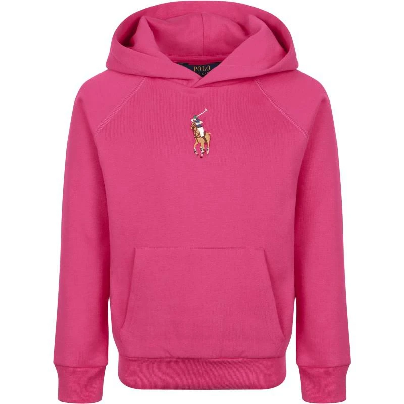 商品Ralph Lauren|Polo logo embroidery hoodie in fuchsia,价格¥947,第1张图片