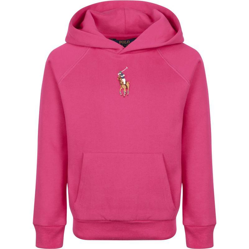 商品Ralph Lauren|Polo logo embroidery hoodie in fuchsia,价格¥1361-¥1500,第1张图片