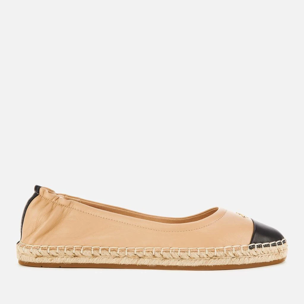 商品Coach|COACH WOMEN'S CAMRYN LEATHER ESPADRILLES - BLACK/BEACHWOOD,价格¥563,第1张图片