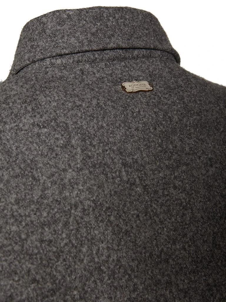 商品AGNONA|Long Wool Blend Shirt Jacket,价格¥10273,第4张图片详细描述