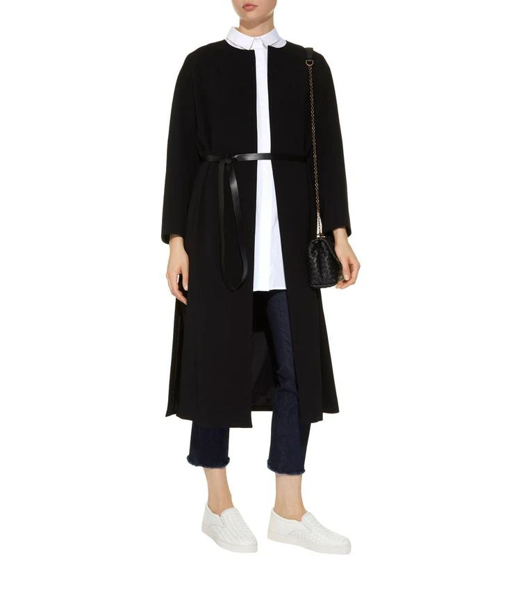 商品Max Mara|Nambo Collarless Belted Midi Coat,价格¥5634,第5张图片详细描述