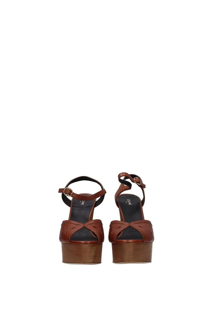 商品Celine|Sandals Leather Brown,价格¥2512,第3张图片详细描述