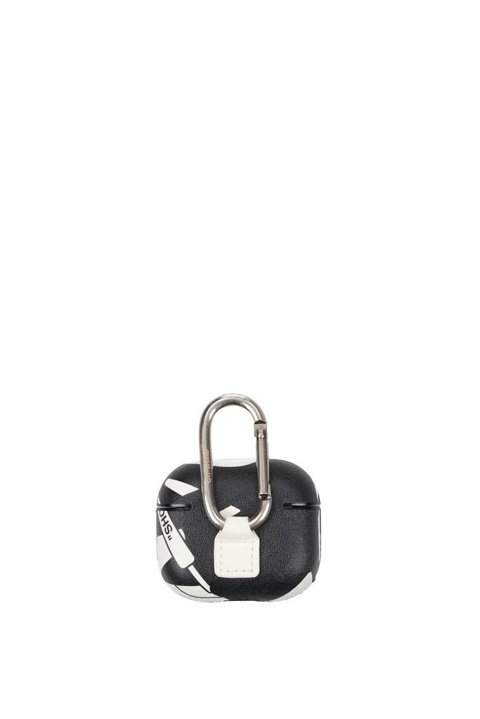 商品Off-White|Gift ideas airpods case Polycarbonate Black Off White,价格¥533,第2张图片详细描述