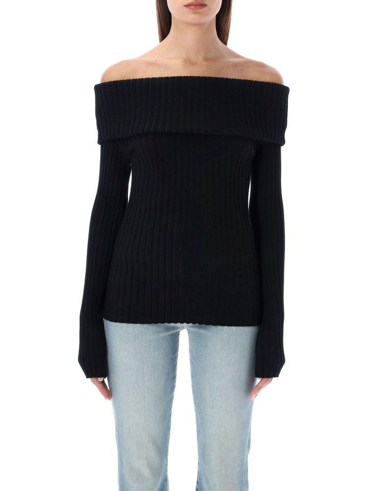 Tory Burch Off Shoulder Knitted Jumper商品第1张图片规格展示